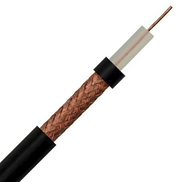 RG59 CCTV Coaxial CCA Black LSF 100m Drum